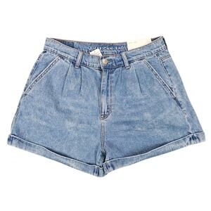 NWT American Eagle Shorts Womens Size 6 Mom Shorts Casual Light Wash Retro